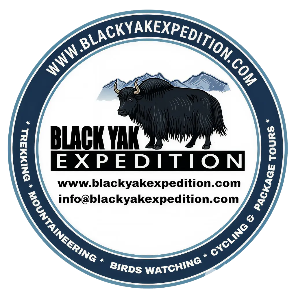Black Yak Expedition official logo, travel agent in Sikkim for trekking, mountaineering and Himalayan tours